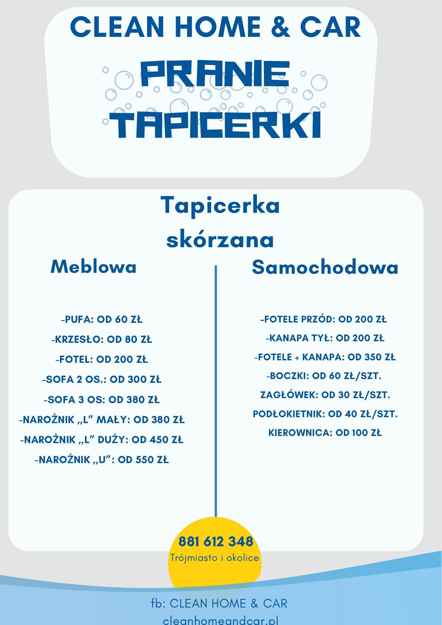 Cennik tapicerka skórzana